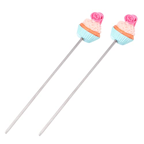 COLLBATH 2pcs Cake Test Pin Testers Measuring Making Chef Pastry Cake Tester Baking Tool Bread Test Tool