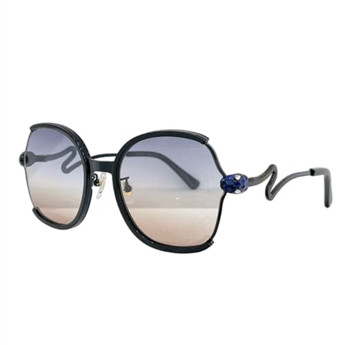 Lunettes de soleil tendance ovale grand cadre mode pour femmes hommes uv400