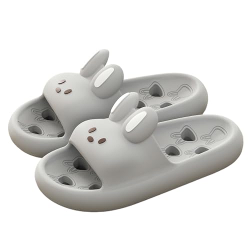 Premium Comfort Rabbit Quick Dry Drainage Hole Slides Sandals Summer Slippers For Men Indoor Outdoor Bathroom Footwear