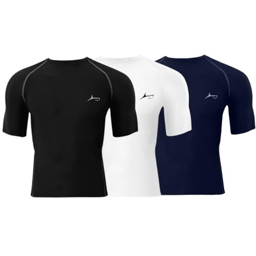 Image of PROSHARX Premium Compression Tights Half Sleeves Dry Fit T-Shirts for High Performance in Gym