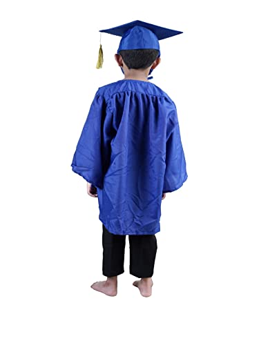 Image of BookMyCostume Blue Graduate Convocation Graduation Day Gown Kids & Adults Fancy Dress Costume 6-7 years