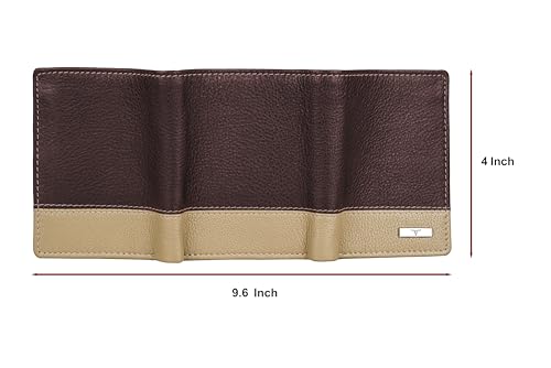 Image of URBAN FOREST Travis Brown /Beige Leather Wallet for Men