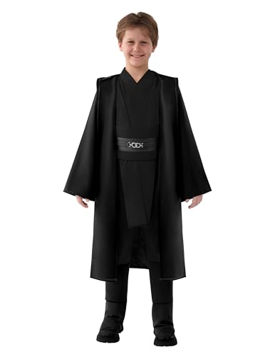 Spooktacular Creations Kids Knight Costume, Boys Tunic Hooded Cape, Halloween Cosplay Robe Uniform with Belt, Pants, Shoe Covers for Child Halloween Role Play Parties