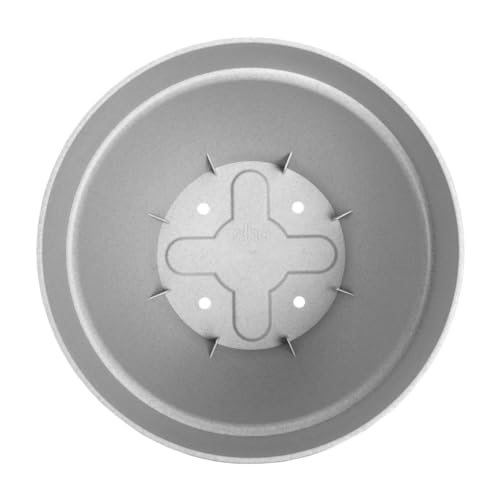 elho Vibia Campana Round 20 - Plant Pot for Outdoor - 100% Recycled Plastic - diameter 19.5 x H 16.8 cm - Grey/Living Concrete - Image 4