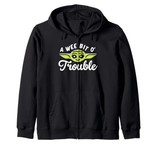 Grogu Mandalorian sweat à capuche zippé confortable pour fan de Star Wars