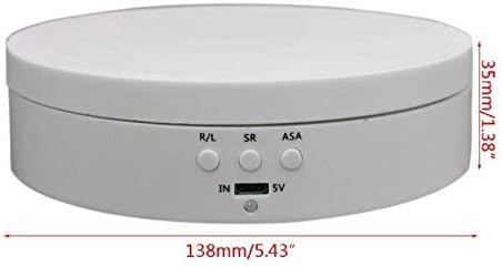 Miniatura 5 de Alta potencia eléctrica giratoria joyería soporte de exhibición de la base organizador de la joyería de la placa giratoria joyería embalaje caja de