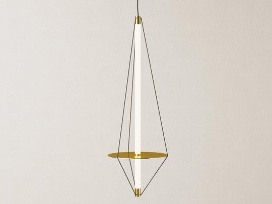 Image of Modern Hanging Light for Living Room, 3 Color LED Pendant Ceiling Light, Adjustable Tube Hanging Lamp, Metal Ceiling Hanging Light for Bedroom, Dining Table, Hall & Home Decoration