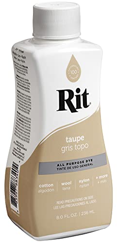 Image of Rit All-Purpose Liquid Dye, Taupe, 8 Fl Oz (Pack of 1).
