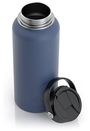 Rtic 32 Oz Vacuum Insulated Bottle, Metal Stainless Steel Double Wall Insulation, Bpa Free Reusable, Leak-Proof Thermos Flask For Water, Hot And Cold Drinks, Travel, Sports, Camping, Navy #TOP3