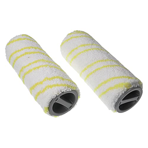 vhbw Set Rodillos Piedra Compatible con Kärcher FC 8 Smart Signature Line Limpieza de Suelos Duros - Paquete Doble