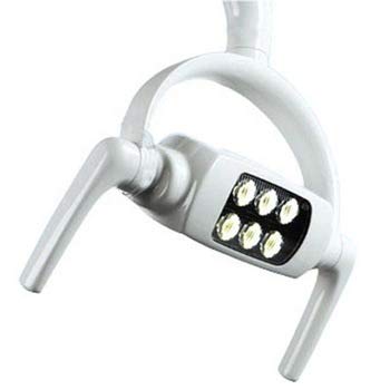 Ceiling Mount 6 LED Oral Lamps Dental Surgical Exam Shadowless Light with Sensors (22mm)