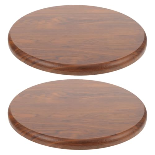 Repuesto de asiento redondo de madera para taburete de bar pack de 2 unidades 2