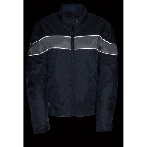 Image of Milwaukee Leather Women's Textile Classic Crossover Motorcycle Riders Jacket - All Year Wear