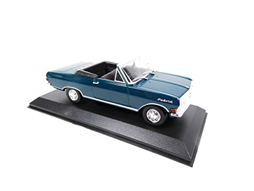 OPO 10 auto colección 1:43 Opel Rekord A Cabrio verde miniatura 6