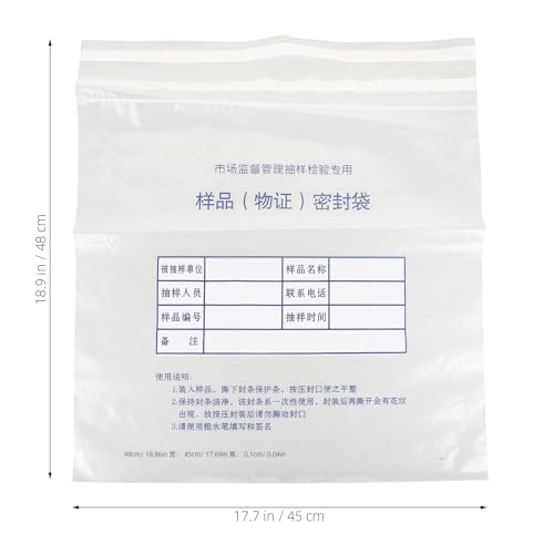 Pochette dépôt espèces monnaie chèque sac plastique transparent inviolable de banque - 2