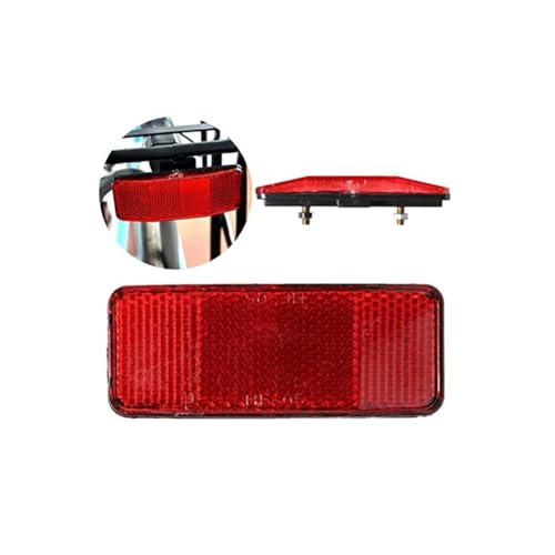 Inovey Bicicleta Bicicleta Seguridad Precaución Advertencia Reflector Disc Rear Pannier Racks Marco