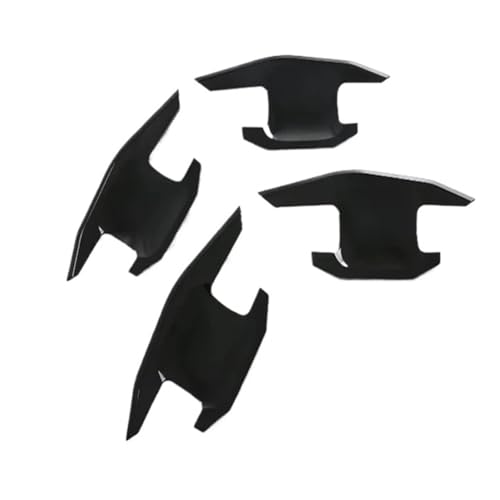 LUOWEINA Garniture cavité tasse couvercle poignée porte Convient for Ford, Bronco 2024 2025, accessoires voiture Protection poignée portière voiture(Piano Black)