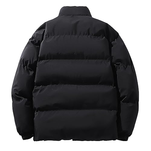Manteau noir femme ample et chaud contre le froid d'hiver - 3