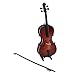 Violonchelo En Miniatura con Soporte Y Caja De Almacenamiento, Modelo De Instrumento De Música Realista A Escala 1/6 para Juguetes