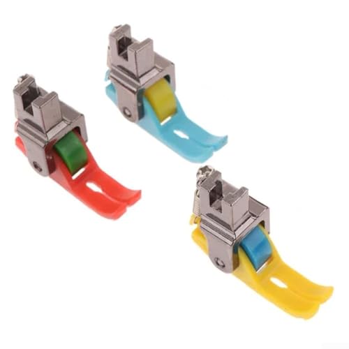 3 Pies Prensatelas Rodillo Estrecho para Máquina de Coser miniatura 2
