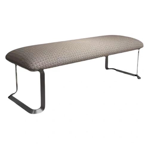 Foot Stool For Bed End of Bed Bench, Indoor Entryway Bench with Stainless Steels Legs, Modern Faux Leather Cushioned Ottoman Bench for Foot of Bed, Window Bench for Living Room, Dining Room Bed Step S