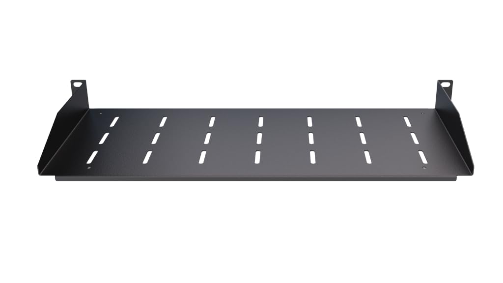 Ripiano Rack 19 Pollici 1U Armadio Server 25 kg Fissaggio Posteriore Profondità Variabile