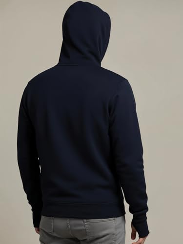 Image of ADRO Men Balaclava Hoodies | 320 GSM Soft Cotton Zipper Hoodie | Thumb-Hole Cuff Gloves | Travel Jacket with Hood | Winter Sweatshirt