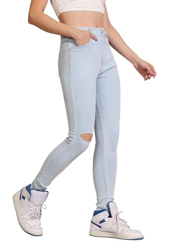 Jean skinny Dolce Crudo bleu ciel taille 30 confortable et galbant
