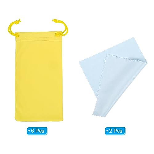 Image of PATIKIL Microfiber Glasses Bag, Sunglasses Pouch Eyeglass Bag Soft Sunglass Case with Eyeglasses Cleaning Cloth