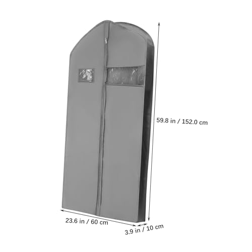 GLEAVI 2pcs Garment Bags for Travel and Storage Non-woven Clothing Bags Window for Suits Coats and Wedding Gowns2
