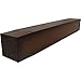 Ekena Millwork MANUKP04X04X84ZM Knotty Pine Faux Wood Fireplace Mantel, 4"H x 4"D x 84"W, Premium Mahogany
