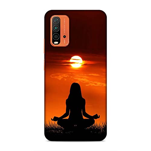 Image of Printed Mobile Back Hard Case Cover for Xiaomi Redmi 9 Power | Meditation, Sunrise, Shadow, Sunset A-2203