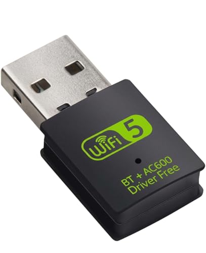 Image of MV 600 Mbps 5G Wi-Fi + Bluetooth USB Dongle |2.4 & 5Ghz | for Desktop /Laptop /PC | Plug & Play | Windows 11 /10 Support | WPA /WPA2 Security