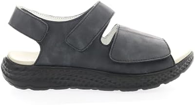 Propét Women's TravelActiv Scottsdale Sandals, Black, 8 Narrow US
