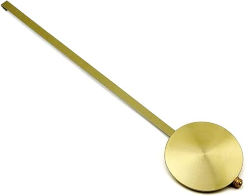 Miniatura 6 de 1 x Mecanismo de movimiento de péndulo de reloj dorado Pieza de reparación de repuesto tradicional (oro, 7.9 in)