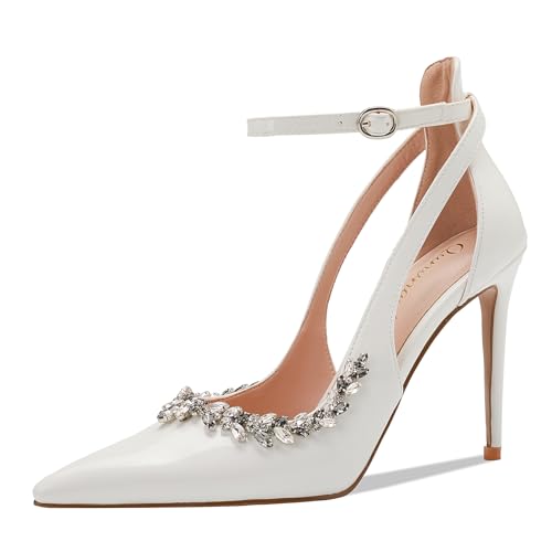 Image of Women's Pointed-Toe Bag-Toe Strappy High-Heeled Shoes Sexy Stiletto Pumps