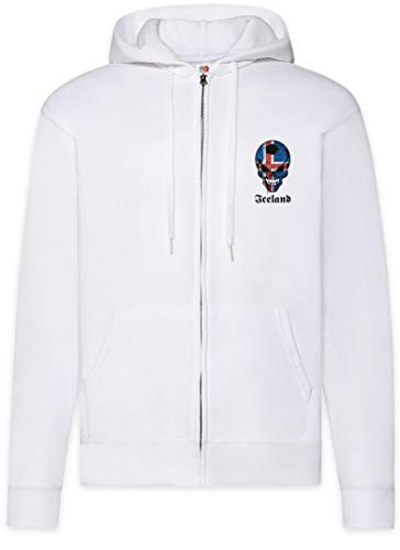 Sweat à capuche pour homme au stade ou en ville avec le zip hoodie Iceland