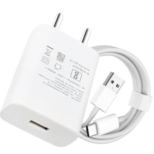 Image of Original Charging Adpater 44W USB Type C Charging Wall Adapter Compatible with Vivo Y100A, Vivo T2 and Vivo V25 Smartphones (Adapter and Cable) 44w