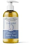 Brittanie's Thyme Organic Natural Hand Soap, 16 oz (Unscented) Moisturizing Castile Soap Made Olive