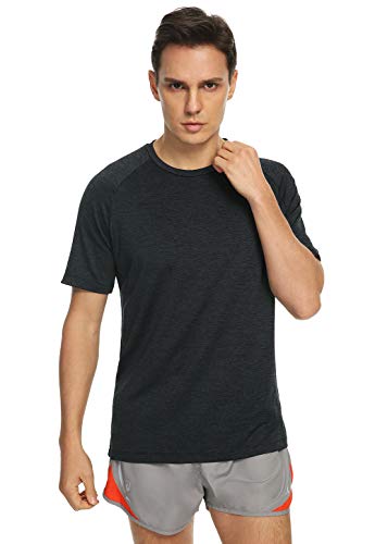 Xelky 4-5 Pack Men's Dry Fit T Shirt Moisture Wicking Athletic Tees Exercise Fitness Activewear Short Sleeves Gym Workout Top2