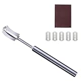 SUPVOX Juego de Cortadores de Pan y Masa de Acero Inoxidable 304, 5 Cuchillas Curvas 1 Cuchillo para Pan, Utensilios de Cocina Duraderos para Cortar Fideos, Pizzas y Tartas, Herramientas
