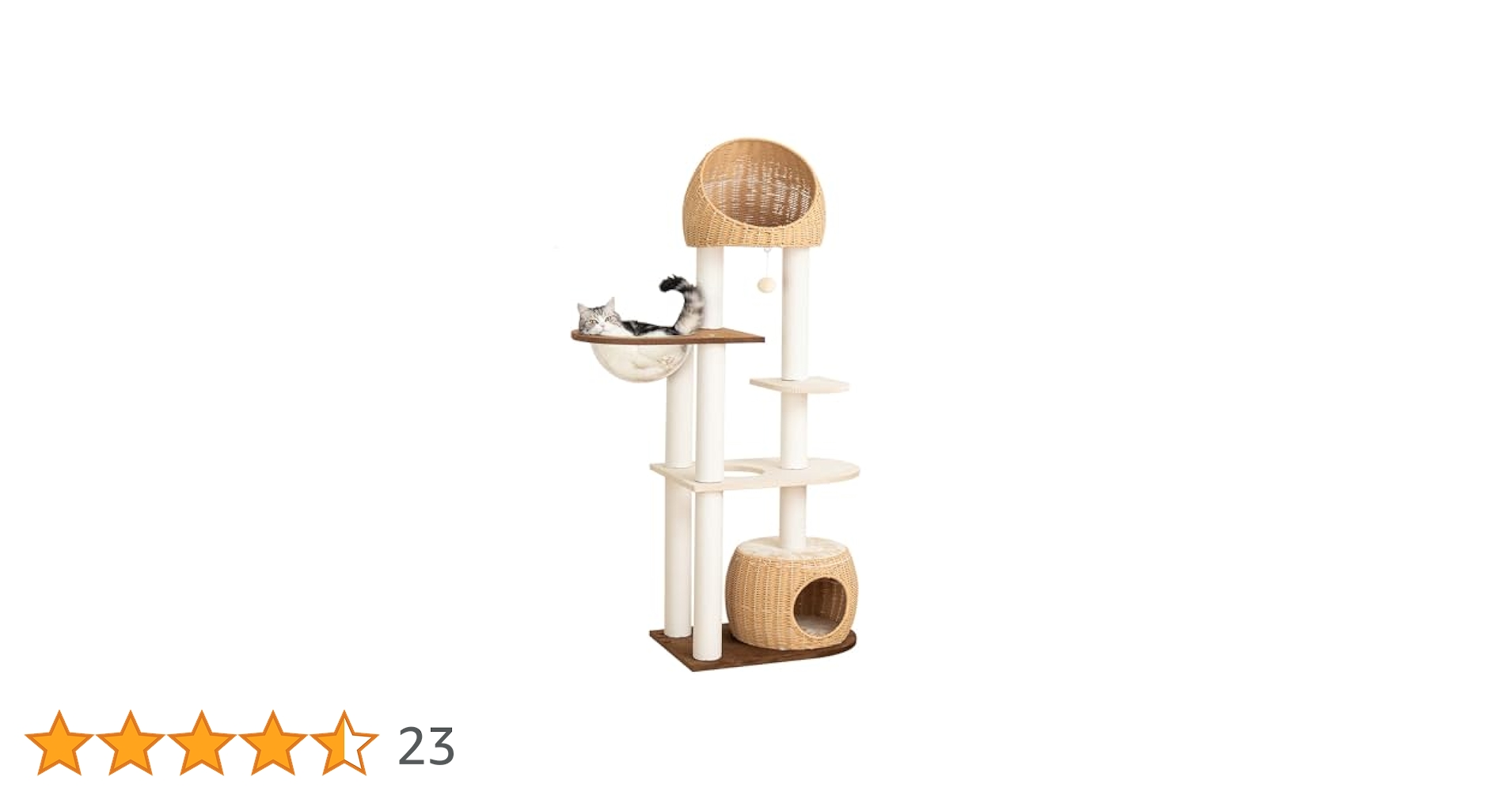 PETTIFUL キャットタワー 木製 【天然木使用】(jjm-90755) Amazon | PETTIFUL キャットタワー 木製 【天然木使用】 大型