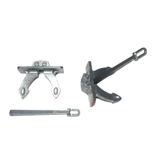 1PC RCシミュレーションボートアクセサリー45x28mm亜鉛アンカー金属マリンアンカーユニバーサルフィット組み立てモデルDIYスペアパーツと互換性