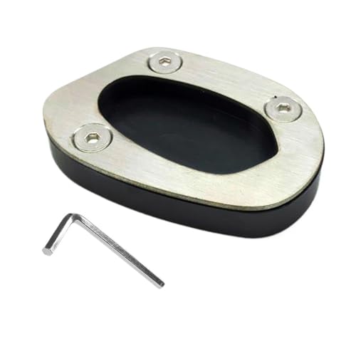 Plaque support agrandie pour Speed Twin 1200 2019-2020 : extension béquille usinée CNC
