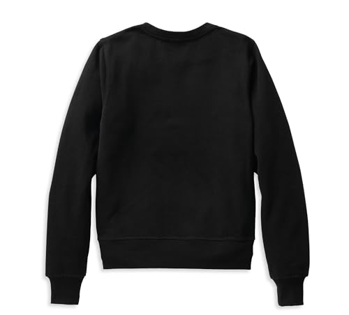 Harley-Davidson Women's Essence Applique' Crewneck Pullover - Black 99117-22VW2