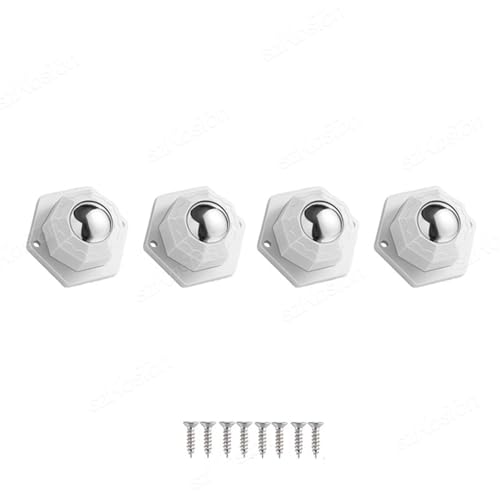 LX^[A 4 s[X/bgƋzC[ 200 Lwr[f[eBzC[jo[T 360 x]͂ȎȔSƋLX^[ DIY fXN`FA (Steel Ball White)