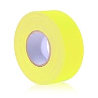 Abeillo 1 Rollen Fluoreszierendes Klebeband,Gelb Neon Klebeband,Leuchtend Gaffers Tape,Reflektierend Bänder für Partydeko Halloween Handwerk (2.5mm x 1.5m)