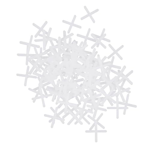 DOITOOL 1000pcs Tile Levelling System Cross Card 2mm Ceramic Tile Spacers Grout Spacers for DIY Professional Floors/Walls