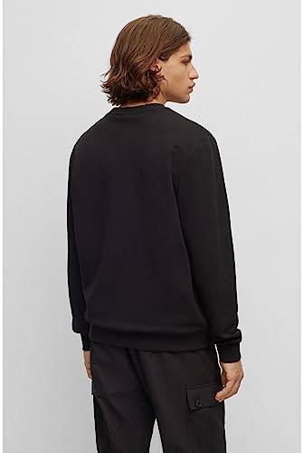 Hugo Per Uomo. 50477328 Felpa Nera Dem (Xl), Nero, Casual, Manica Lunga, Cotone Biologico, Sostenibile - 4