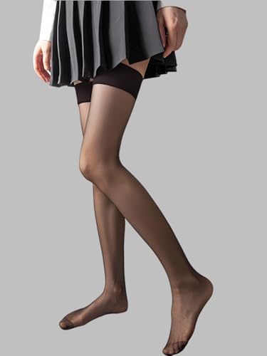 Women's Over The Knee Socks, Summer Slim Fit Thigh High Socks, Thin Color Block Stockings
